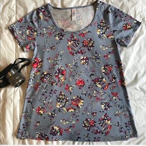 LuLaRoe shortsleeve top floral print size XXS